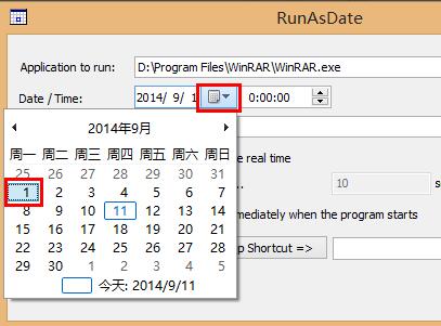 r\RunAsDate